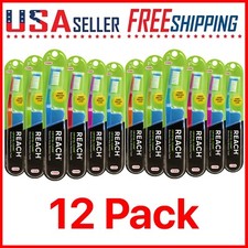 Reach Crystal Clean Toothbrush FIRM x 12 Pack with Free Travel Cap Firm Bristles picture