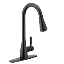 Moen Doherty Single Handle Pull-Down Sprayer Kitchen Faucet 87260BL picture