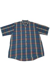 Vintage Burberry Nova Check Button Up Shirt Mens Large USA picture