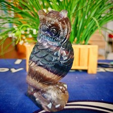 2.42LB Top natural crystal hand carved therapeutic artwork 1100g picture