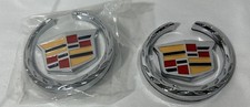 2pcs Cadillac Fender BADGE Marker Door Adhesive Emblem Car Decoration Sport V picture