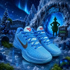 Kobe 6 Protro Blue Ice Grinch Sport Men's Size US 7-12 picture