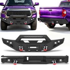 For 2013-2024 Ram 1500 Classic Front/Rear Bumper W/LED Light D-ring Sensor Holes picture
