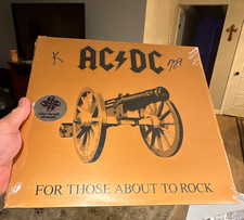AC/DC For Those About to Rock 1981 Atlantic SD 11111 Vinyl Fact Sealed Pristine picture