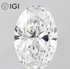 0.5 Ct Oval Cut IGI Certified Lab Grown CVD Diamond D Color VVS1 Clarity Stone picture