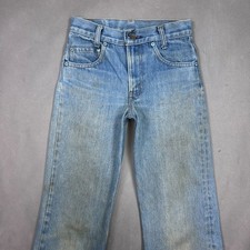 Vintage Levis Jeans Mens 26x29 Blue 80s Made USA Thrashed Faded 917 Workwear picture
