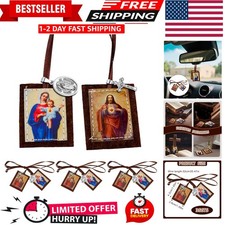 Scapulars Catholic 3 Pack Bulk Brown Scapular of Our Lady of Mount Carmel picture