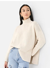 VINCE Women's Wool Cashmere Trapeze Turtleneck Sweater picture