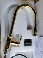 Signature Hardware 434084 Southgate Pull-Down Kitchen Faucet - Polished Brass picture