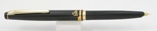Pilot Elite Black & Gold Fountain Pen -XF Nib -CON-20 Converter - Mint 1980s NOS picture