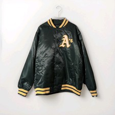 Starter Black Label-Carl Banks GIII Oakland A's Satin Jacket XXL picture