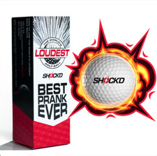 New SHOCK'D Golf Balls 3-Ball Sleeve White picture
