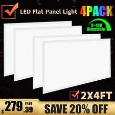 2X4FT LED Flat Panel Light 8400LM 75W 5000K Dimmable Drop Ceiling Office Lights picture
