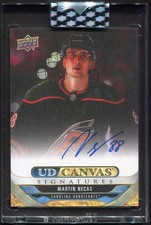 Martin Necas 2025-26 Upper Deck Clear Cut Canvas Autograph Update 2024-25 AUTO picture