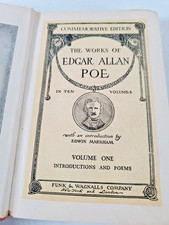 Antique 1904 The Works of Edgar Allan Poe VOL 1-7, 9, 10 - Ten VolumesInOne READ picture