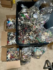 15+ Pound Lbs Unsearched Huge Lot Jewelry VTG Vintage Modern Junk & Wear Tangled picture