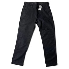Buck Mason Sueded Moleskin Trade Pant Mens Size 32x33 Black Cotton NWT picture