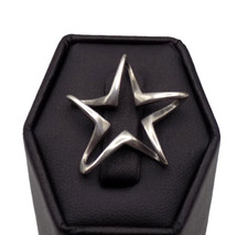 Vintage Retired James Avery Floating Star Pendant 925 Sterling Silver Signed picture