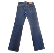Vintage Levis 517 0217 Orange Tab Jeans Mens 34x38 Made in USA Dark Wash Bootcut picture