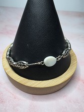 Brighton Reno Heart Bracelet Silver Plated Ornate Scroll Filigree Multi Strand picture