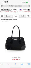 prada bag women authentic used small satchel vintage picture