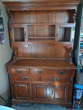 1955 Tell City Chair Company Young Republic solid hard rock maple hutch/cabinet picture