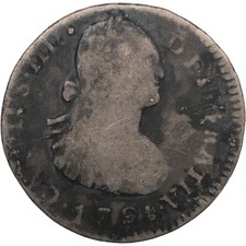 1794 NGM 1 Real Guatemala Coin Charles IV Silver (MO4218-) picture