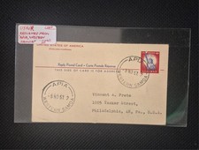 US stamps UY16 returned from Apia, Western Samoa (JST109 picture
