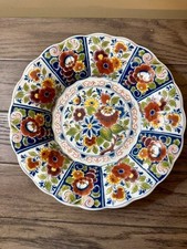 Vintage Royal Delft De Porceleyne Fles Polychrome plate 9