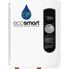 EcoSmart ECO 18 Electric Tankless Water Heater 18KW 240V White Wall Mounted picture