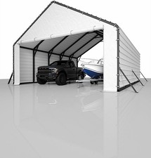 20Ft Wide Heavy Duty PE Carport – Waterproof Outdoor Garage Shelter (Only Cover) picture