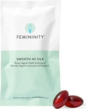 Femininity Smooth As Silk: 30-Day Refill for Vaginal Dryness Relief, 60 Softgels picture