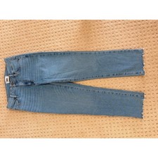 PAIGE Hoxton Slim Crop Jeans 28 Raw Hem High Rise picture