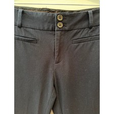 Anthropologie The Essential Crop Flare Pants Navy Blue Size 4 picture