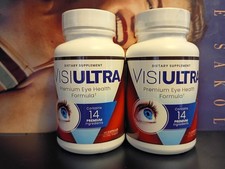 Visiultra Eye Supplement 60 Caps Premium Eye Health Formula Sharpness New 2PK picture