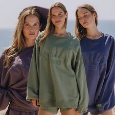Daily Drills Graphic Print Loose Crewneck Women's Sweatshirt picture