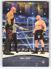 2015 Topps WWE Crowd Chants Oh No Undertaker / Brock Lesnar #10 picture