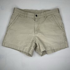Patagonia Stand Up Shorts Mens 33 Beige Organic Cotton Canvas SP12 picture