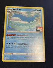 Wailord Cosmos Holo Prize Pack Series Stage 1 200 HP 038/195 English picture