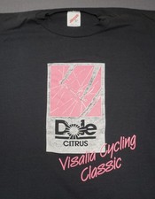 Vintage Dole Citrus Visalia Cycling Classic Shirt Mens Medium Black Bike Tee picture