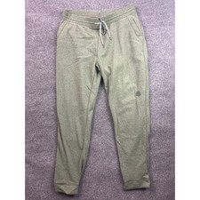 Stio Turpin Fleece Joggers Mens XL Green Tapered Leg Drawstring Sweatpants picture
