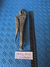 RARE*1942 Viise-Grip Petersen Dewitt Nebraska No.10W, QUIK RELEASE LOCKING PLIER picture