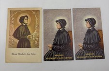 Vintage Blessed Elizabeth Ann Seton Holy Cards Lot 3 Pre-Canonization Catholic picture