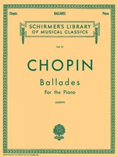 Chopin Ballades Schirmer Piano Solo Sheet Music Book NEW 050252210 picture