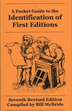 A Pocket Guide to the Identification of First Editions, 7th (current) ed. New picture