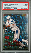 KEN DILGER 1999 Skybox Premium #60 Shining Star Rubies 08/30 PSA 8 (pop 2) picture