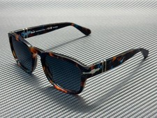 PERSOL PO3386S 1232S3 Tortoise Brown Pearl Blue Polarized Men's 56 mm Sunglasses picture