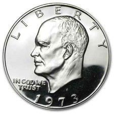 1973-S Eisenhower Silver Dollar Choice/Gem Proof picture