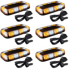 Set of 6x Car Rooftop beacon Strobe Light Bars 48 LED Emergency Hazard Light picture
