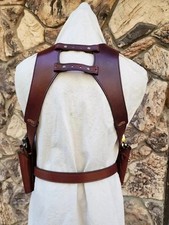 NCustom Leather Shoulder, Chest Holster,Double side Holsters For Revolvers USA picture